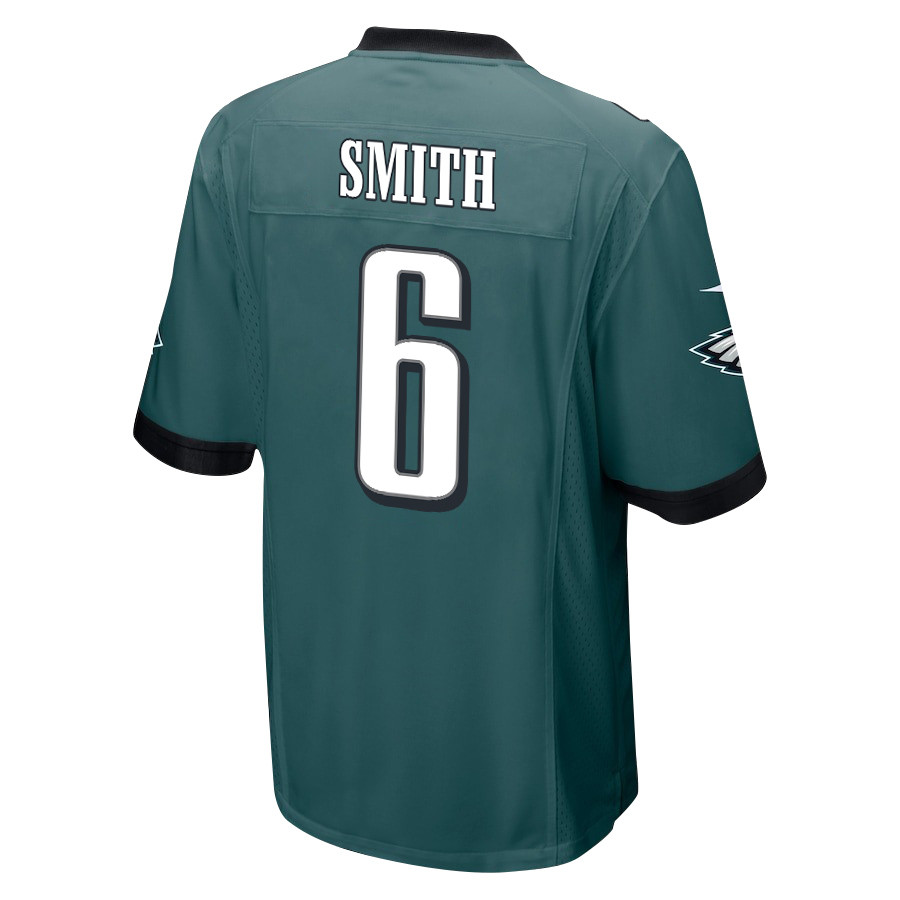DeVonta Smith 6 Philadelphia Eagles Super Bowl LIX New Orleans Where Passion Ignites' EMBROIDERED Game Midnight Green NFL Jersey Men's