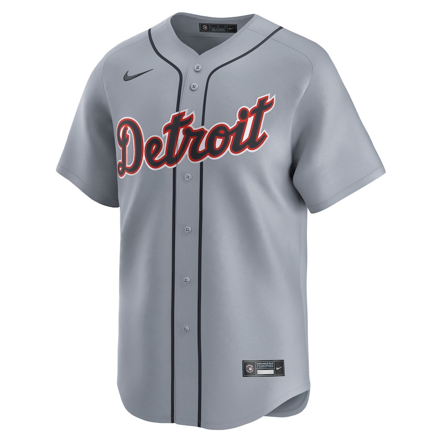 Detroit Tigers Road Limited Gray MLB Jersey Men's