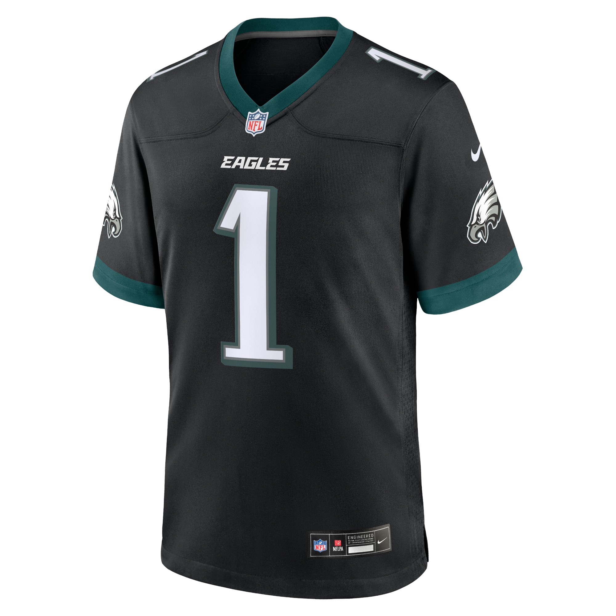 Philadelphia Eagles Jalen Hurts Black Alternate Game NFL Jersey Men's