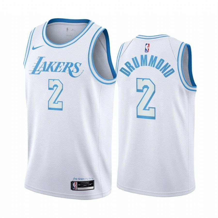 Andre Drummond Los Angeles Lakers White City Edition NBA Jersey Men's