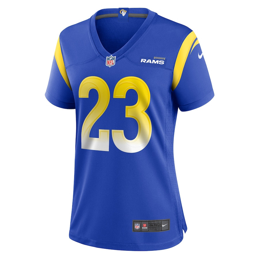Kyren Williams 23 Los Angeles Rams Game Royal NFL Jersey Women's