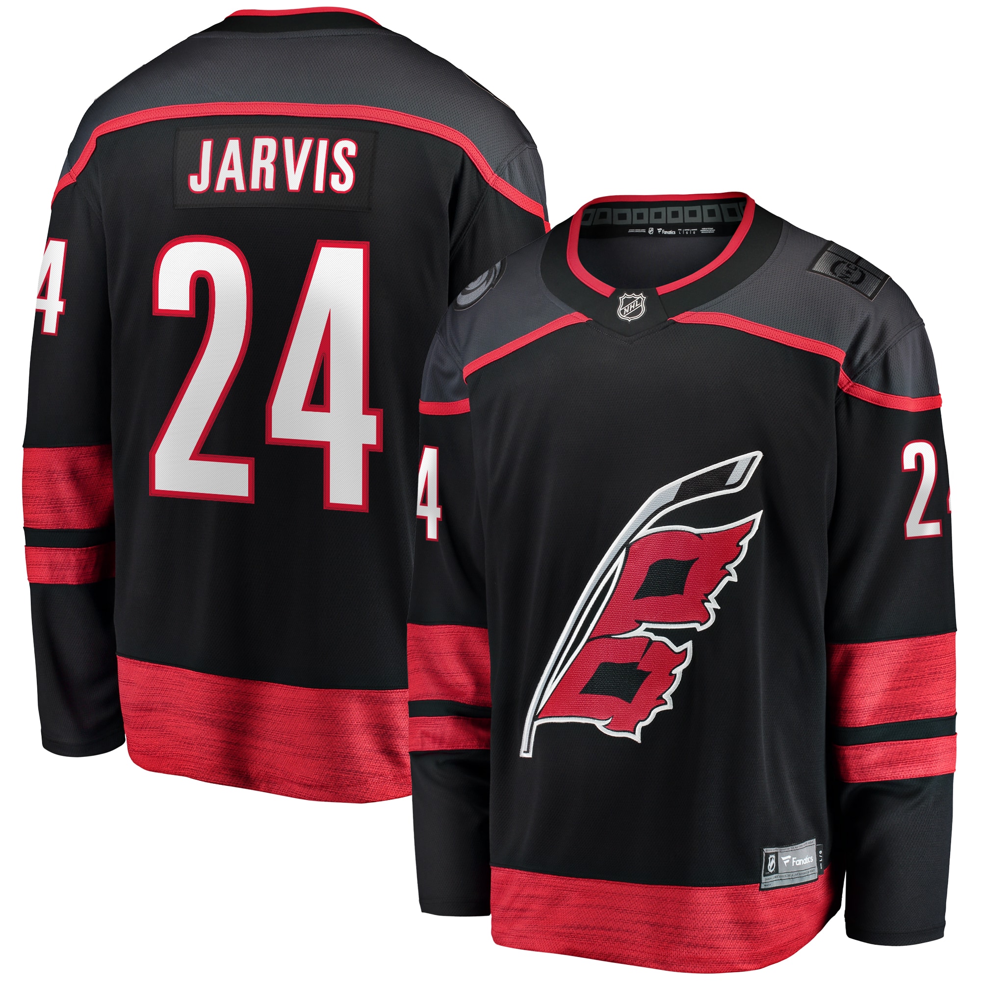 Carolina Hurricanes Seth Jarvis Black Home Breakaway NHL Jersey Men's