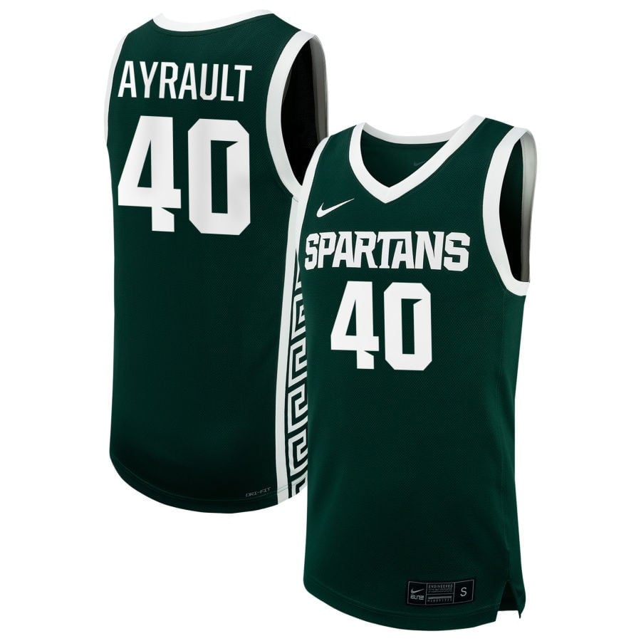 Julia Ayrault 40 Michigan State Spartan Unisex NIL Green NCAA Jersey Unisex