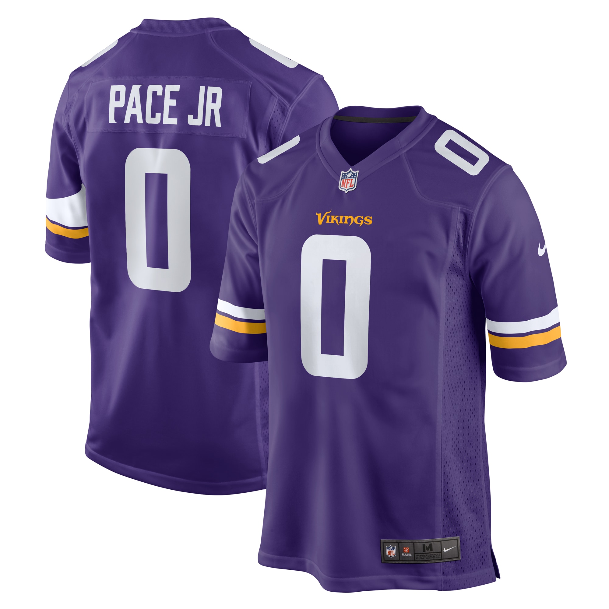 Minnesota Vikings Ivan Pace Jr Purple Game NFL Jersey Men's