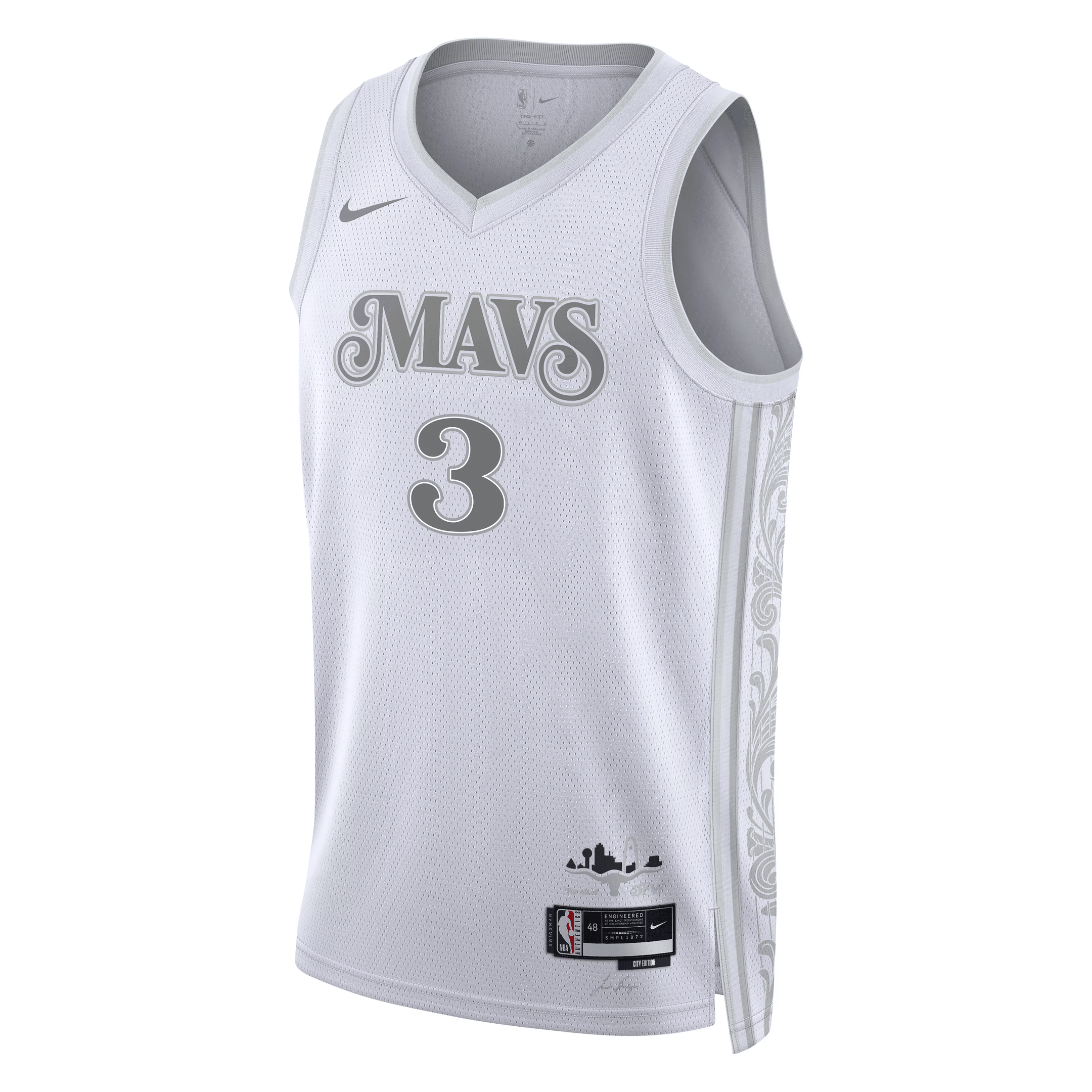 Anthony Davis 3 Dallas Mavericks 2024/25 City Edition Swingman White NBA Jersey Men's