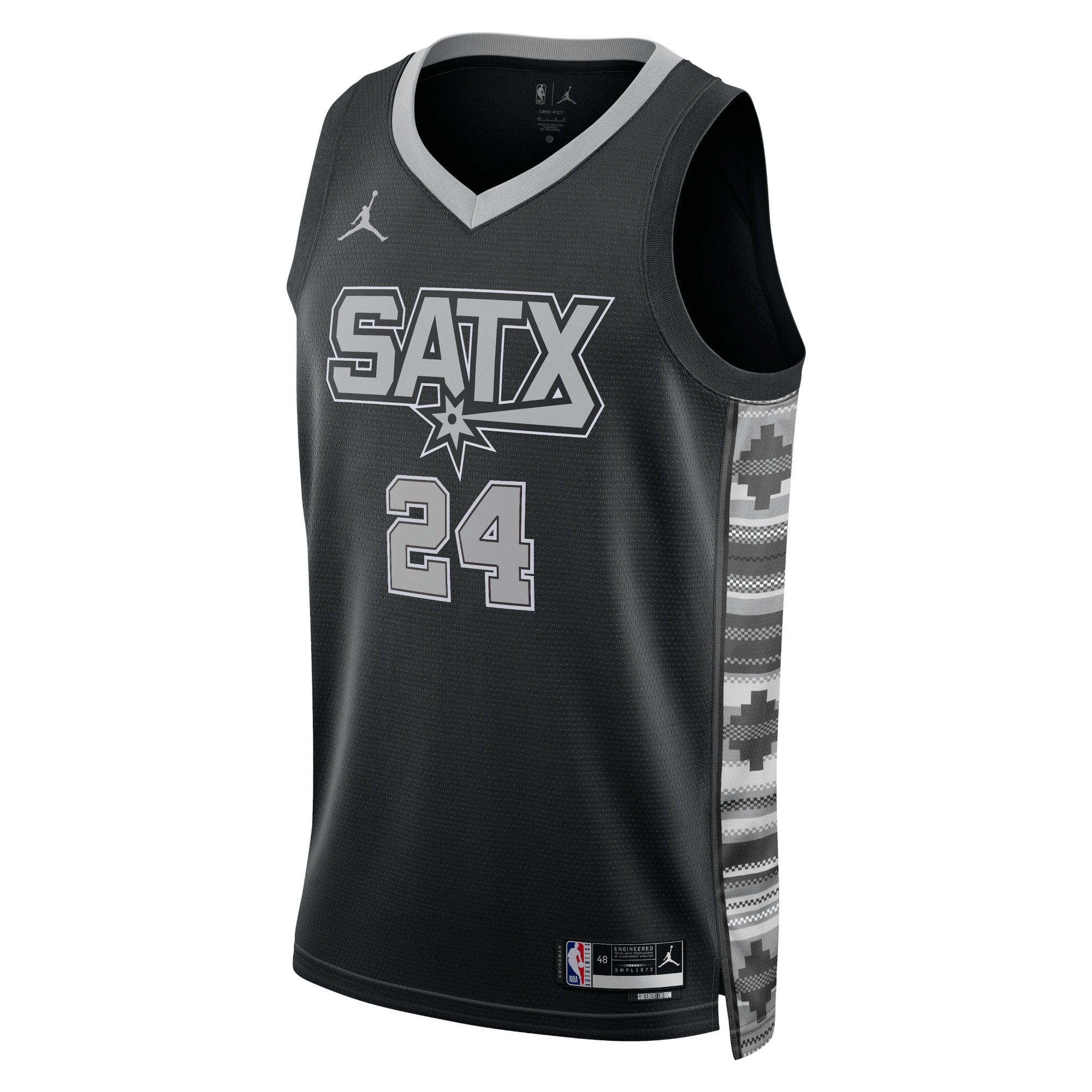 San Antonio Spurs Jordan Statement Edition Swingman Black Devin Vassel Unisex NBA Jersey Unisex