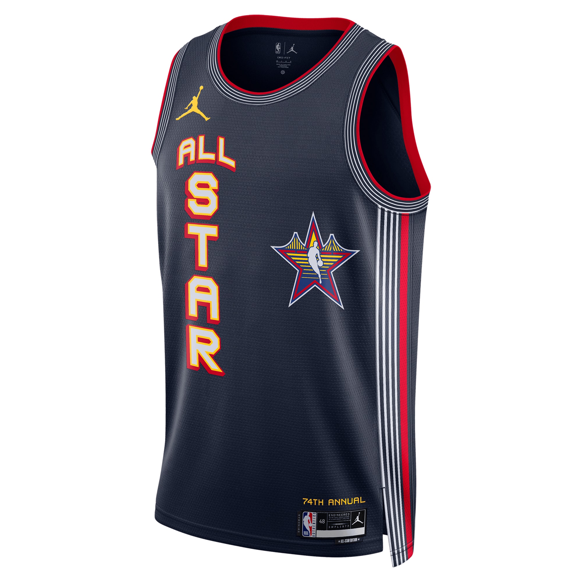 NBA Jordan Brand All Star 2025 Swingman Nav Unisex NBA Jersey Unisex