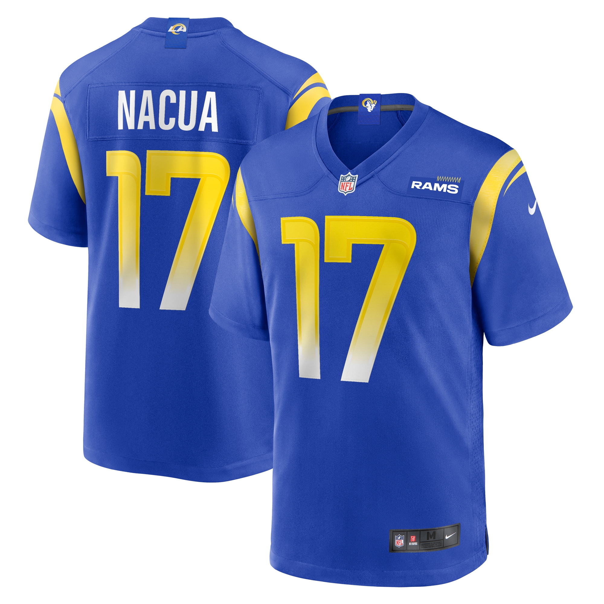 Los Angeles Rams Puka Nacua Royal Home Game NFL Jersey Men's
