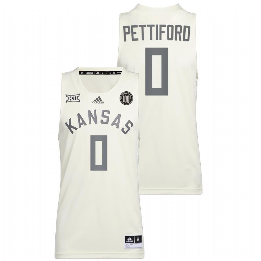 Bobby Pettiford White Kansas Jayhawks 2022 College Reverse Retro NCAA Jersey Men's