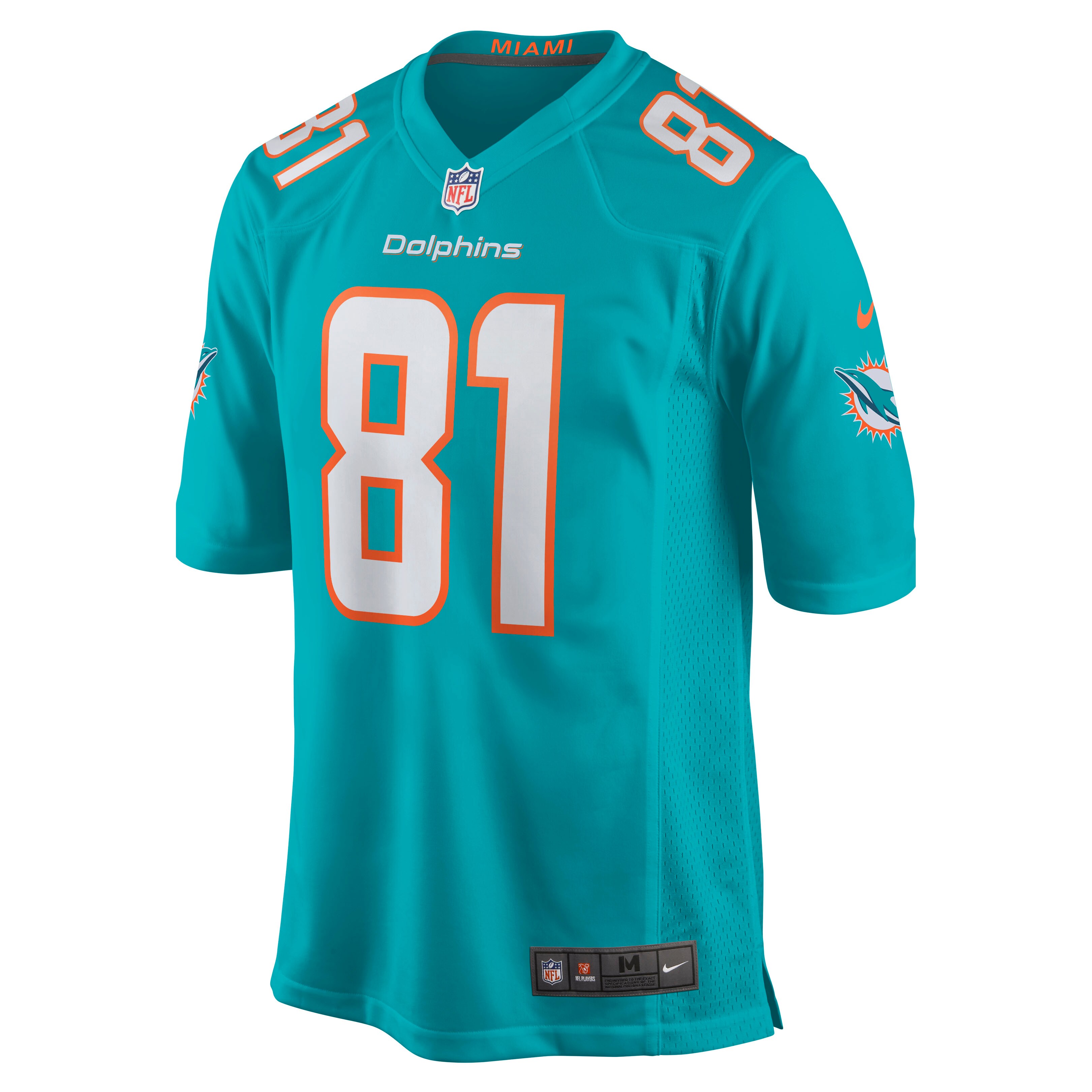 Miami Dolphins Durham Smythe Aqua Game NFL Jersey Men's