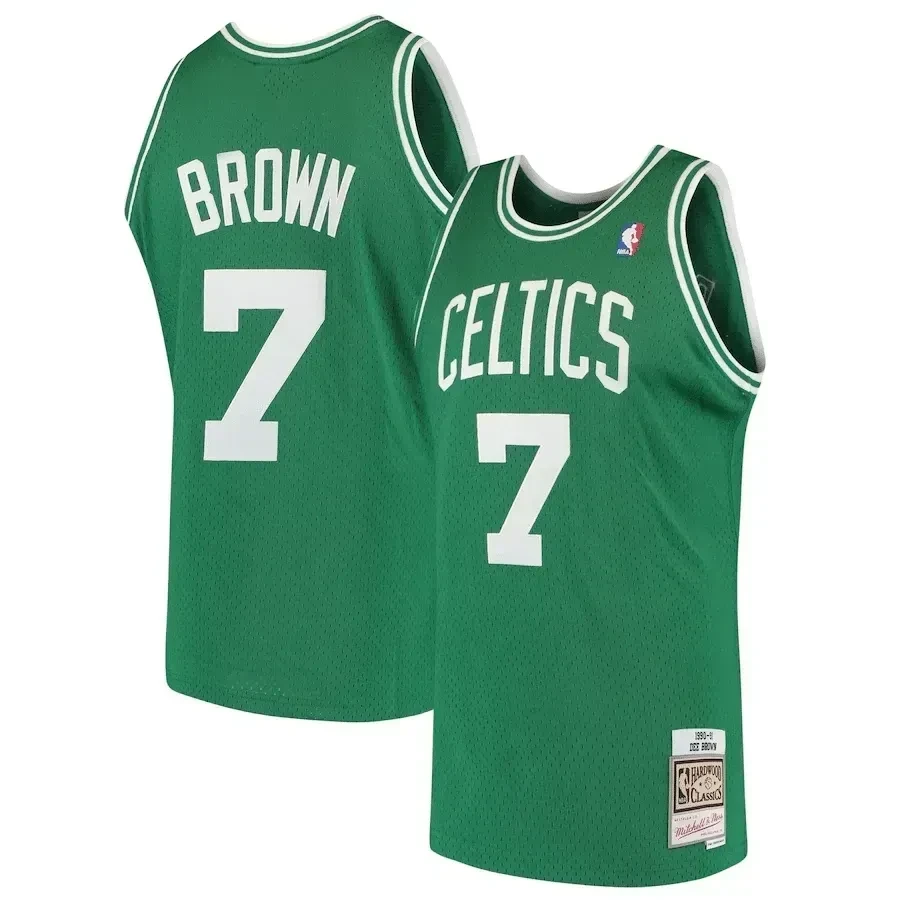 Dee Brown Boston Celtics Mitchell Ness 1985-86 Hardwood Classics Swingman Kelly Green NBA Jersey Men's