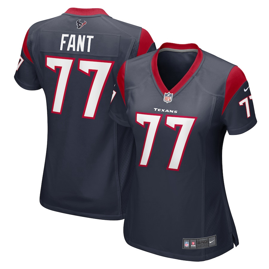 George Fant 77 Houston Texans Game Navy NFL Jersey Women's