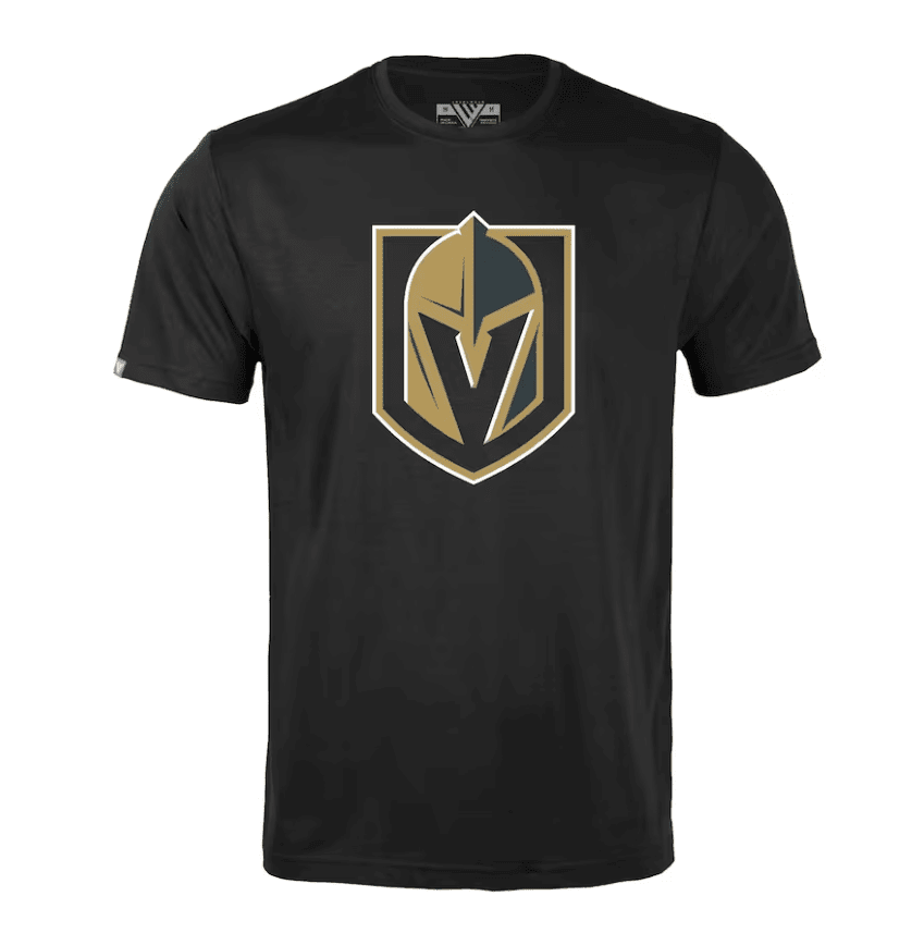 Vegas Golden Knights Logo T-Shirt Black NHL Jersey Men's