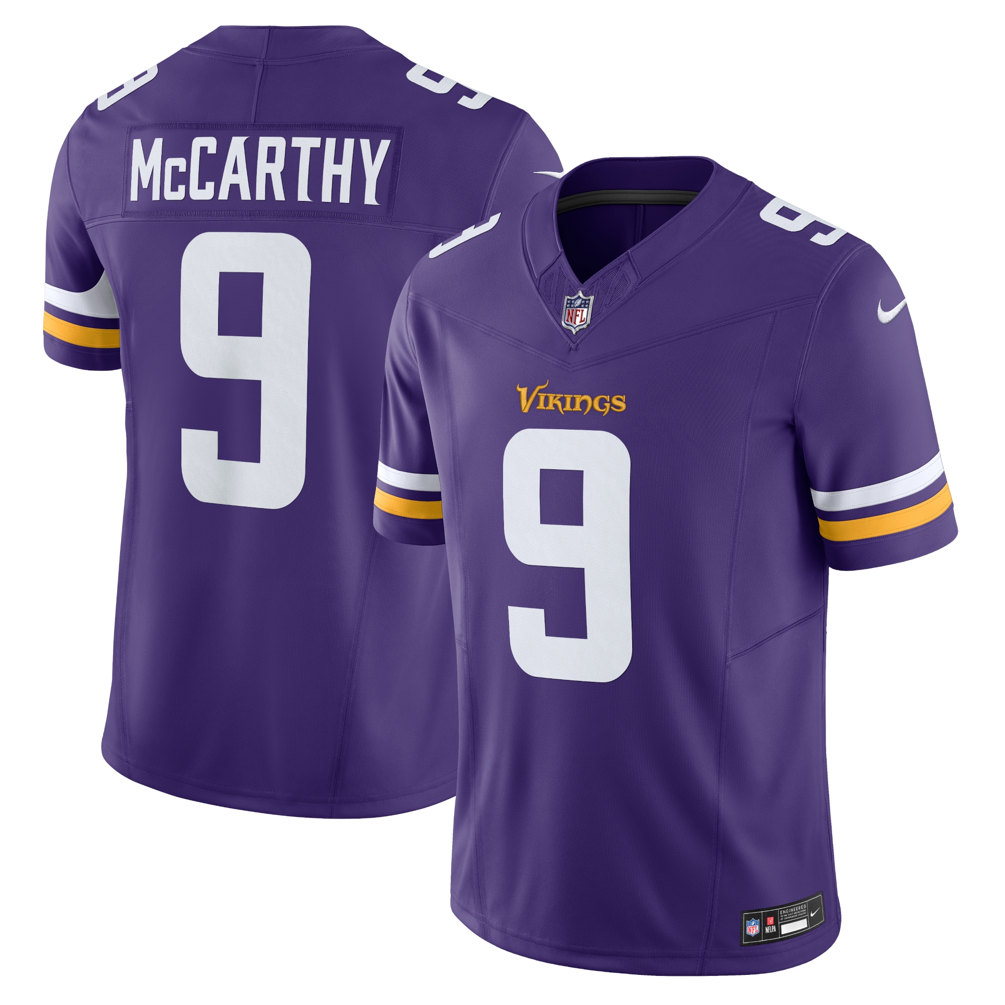 Minnesota Vikings J.J. McCarthy Purple Vapor F.U.S.E. Limited NFL Jersey Men's