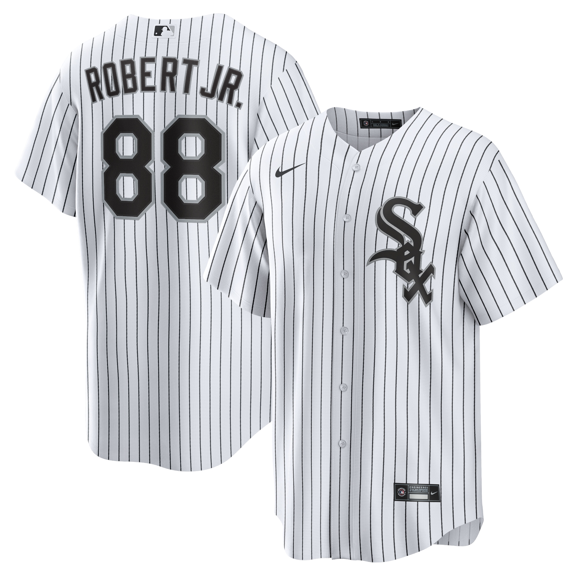 Chicago White Sox Luis Robert White Player Name MLB Jersey Men's