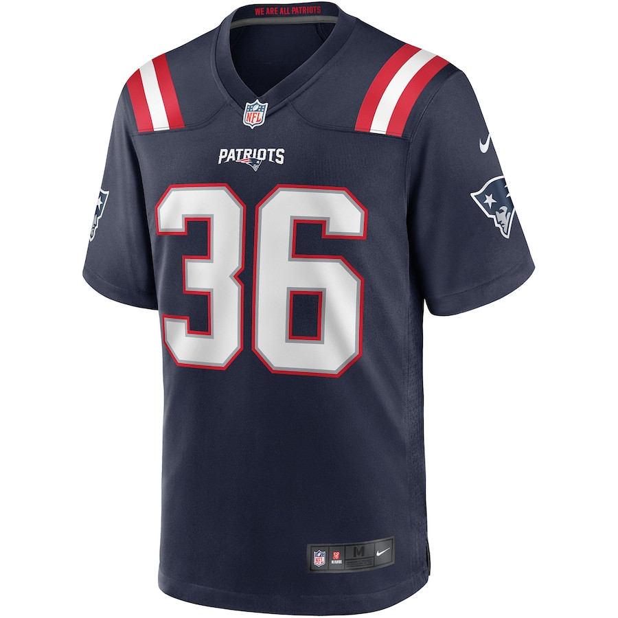 Lawyer Milloy 36 New England Patriots Game Retired Navy NFL Jersey Men's