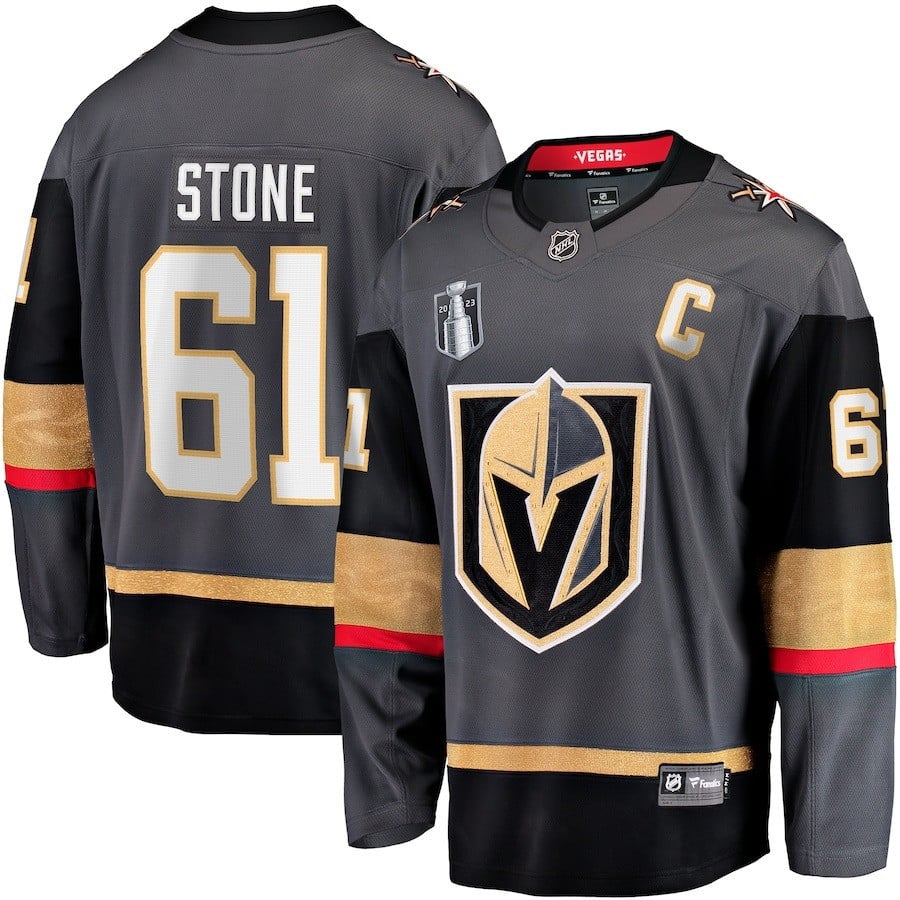 Mark Stone 61 Vegas Golden Knights 2023 Stanley Cup Final Alternate Breakaway Player Black NHL Jersey Men's