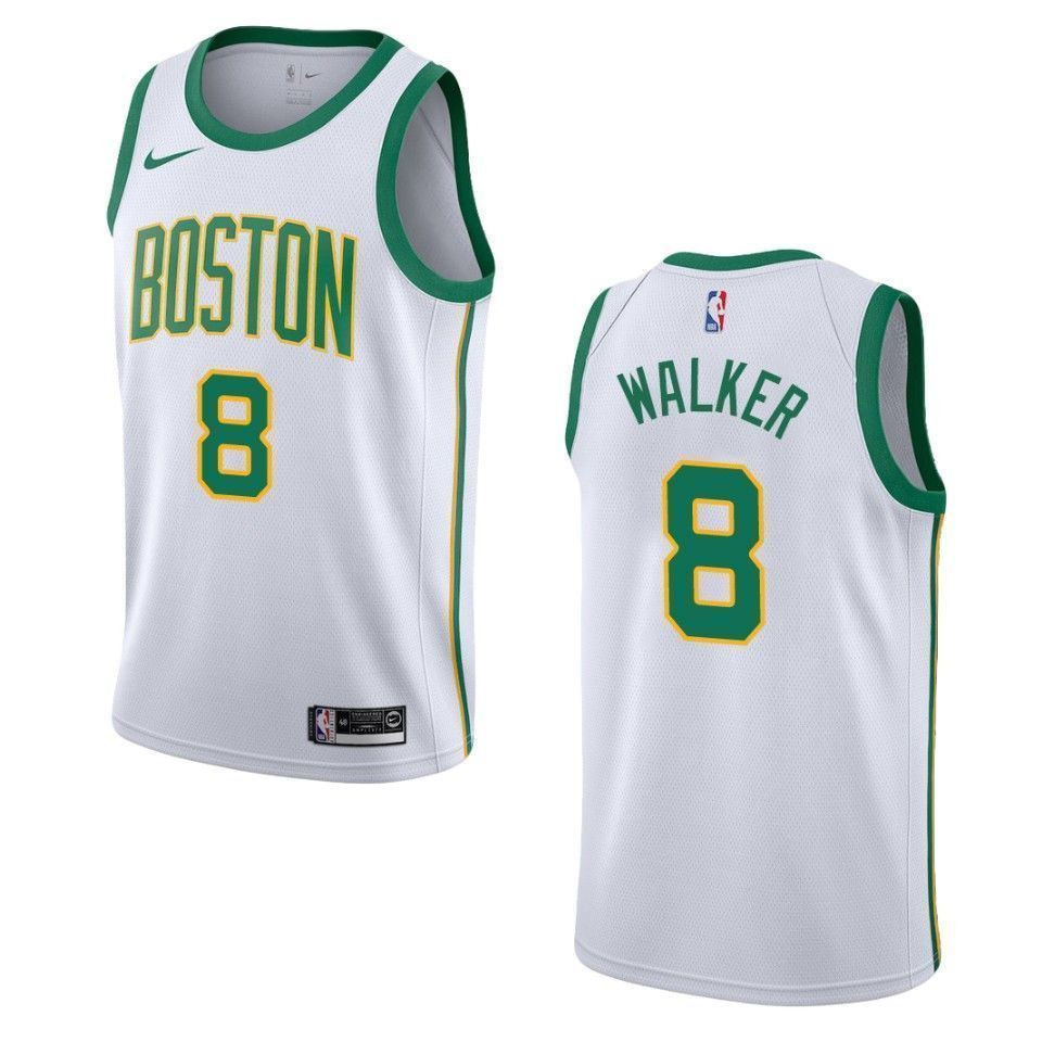 Boston Celtics 8 Kemba Walker City Swingman White NBA Jersey Men's