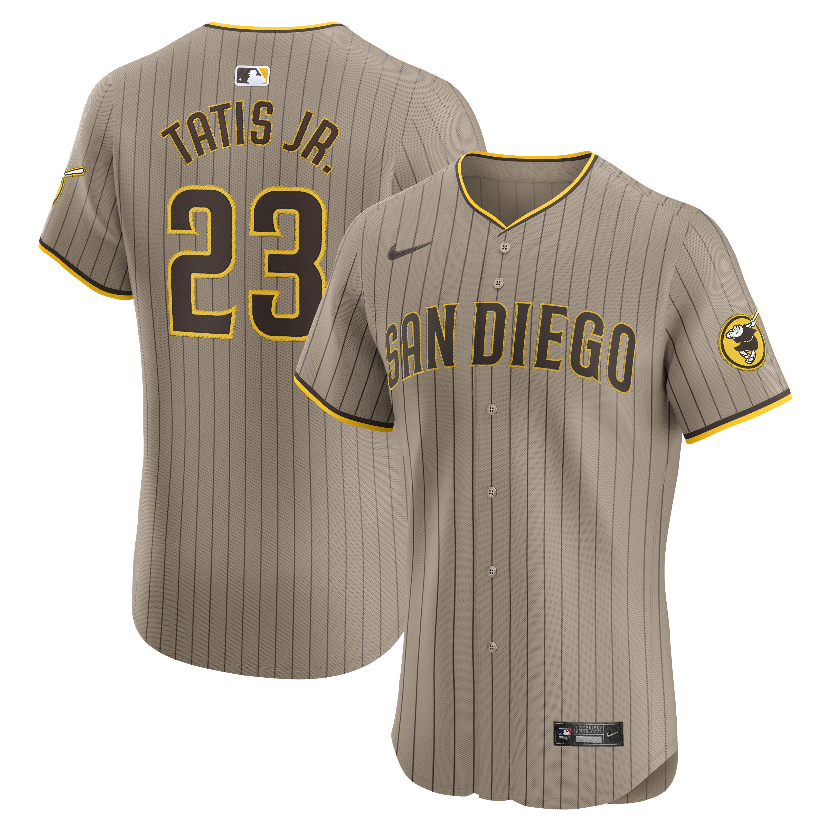 San Diego Padres Fernando Tatis Jr. Sand Alternate Elite Player MLB Jersey Men's