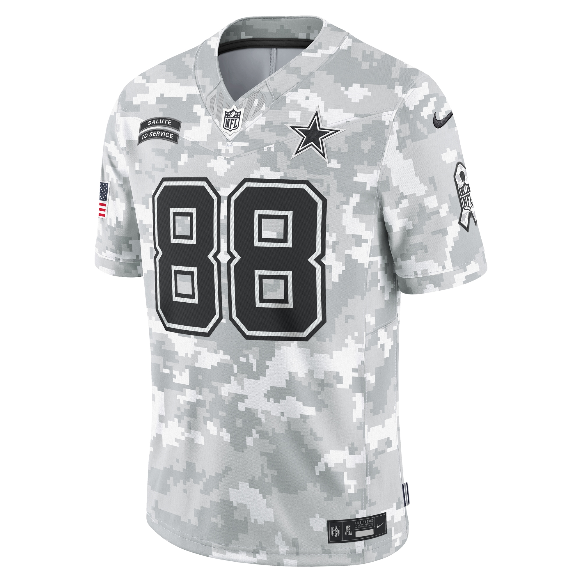 Dallas Cowboys CeeDee Lamb Arctic Camo 2024 Salute to Service Limited NFL Jersey Men's