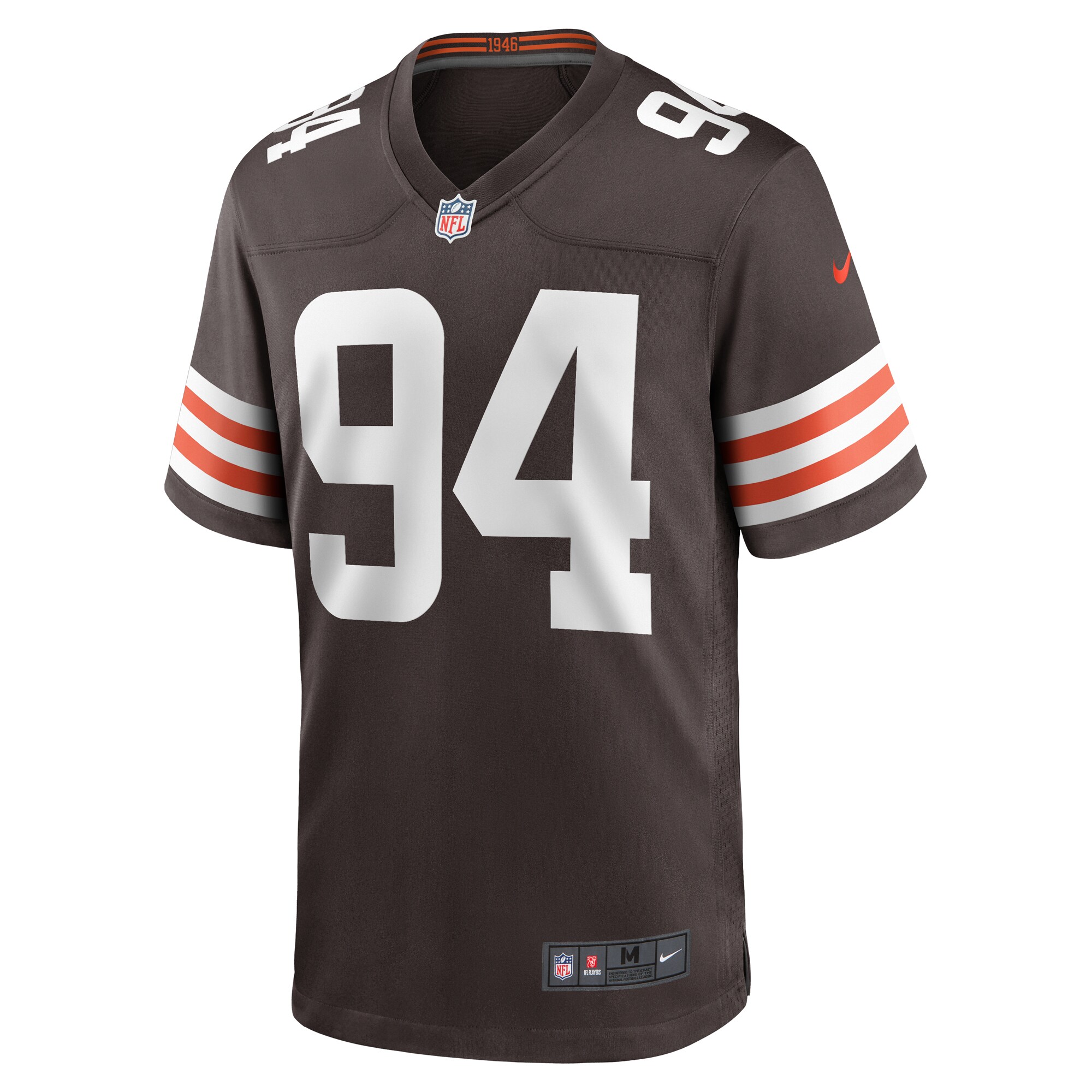 Cleveland Browns Dalvin Tomlinson Brown Game Player NFL Jersey Men's