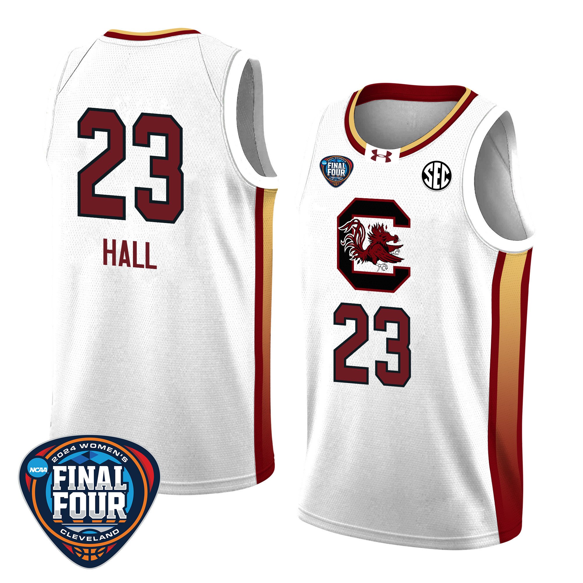 Bree Hall 23 South Carolina 2024 Final Four Patch Unisex NCAA Jersey Unisex