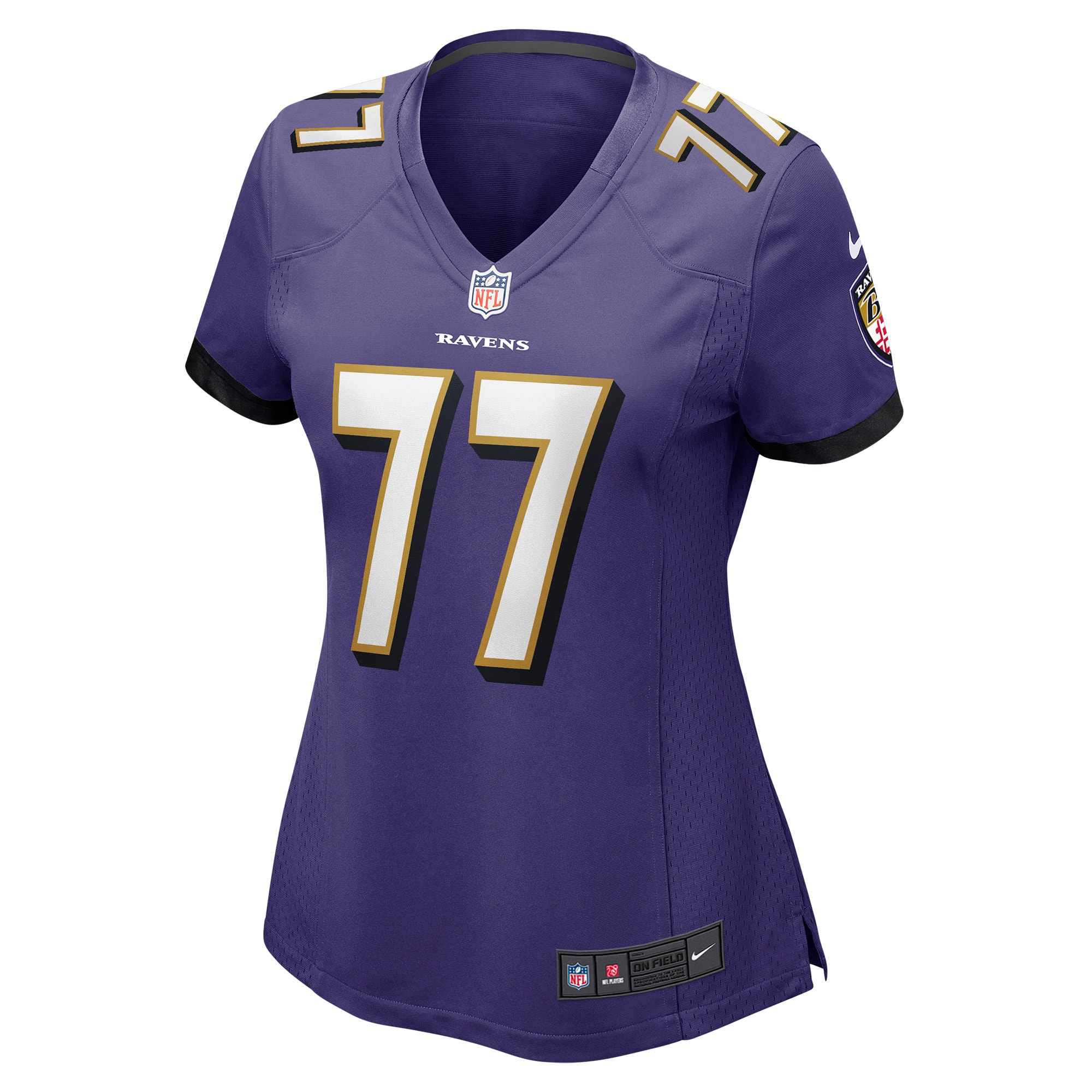 Baltimore Ravens Daniel Faalele Purple Player Game NFL Jersey Women's
