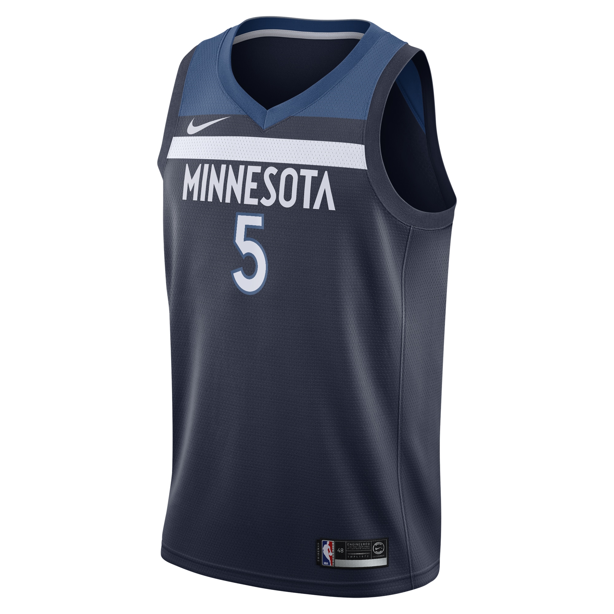 Minnesota Timberwolves Icon Edition Swingman Navy Anthony Edward NBA Jersey Youth