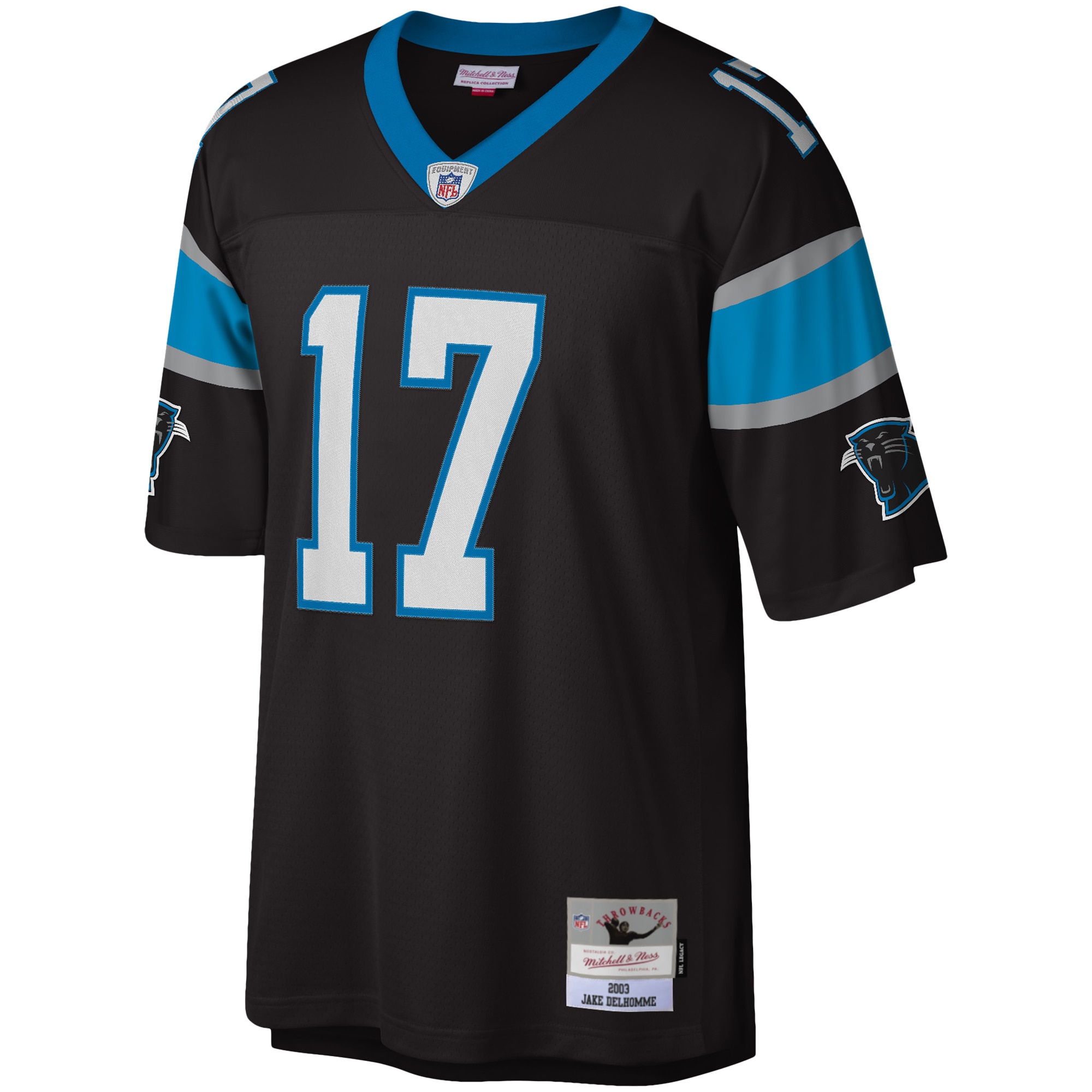 Carolina Panthers Jake Delhomme Mitchell Ness Black Legacy NFL Jersey Men's