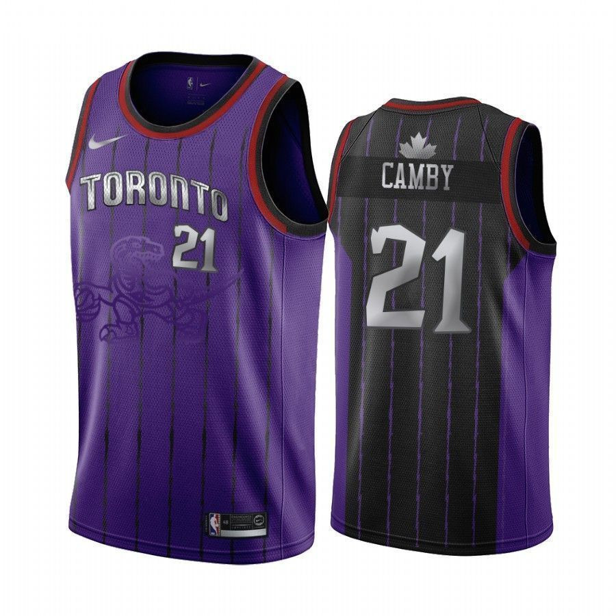 Toronto Raptors Marcus Camby 21 Hardwood Classics NBA Jersey Men's
