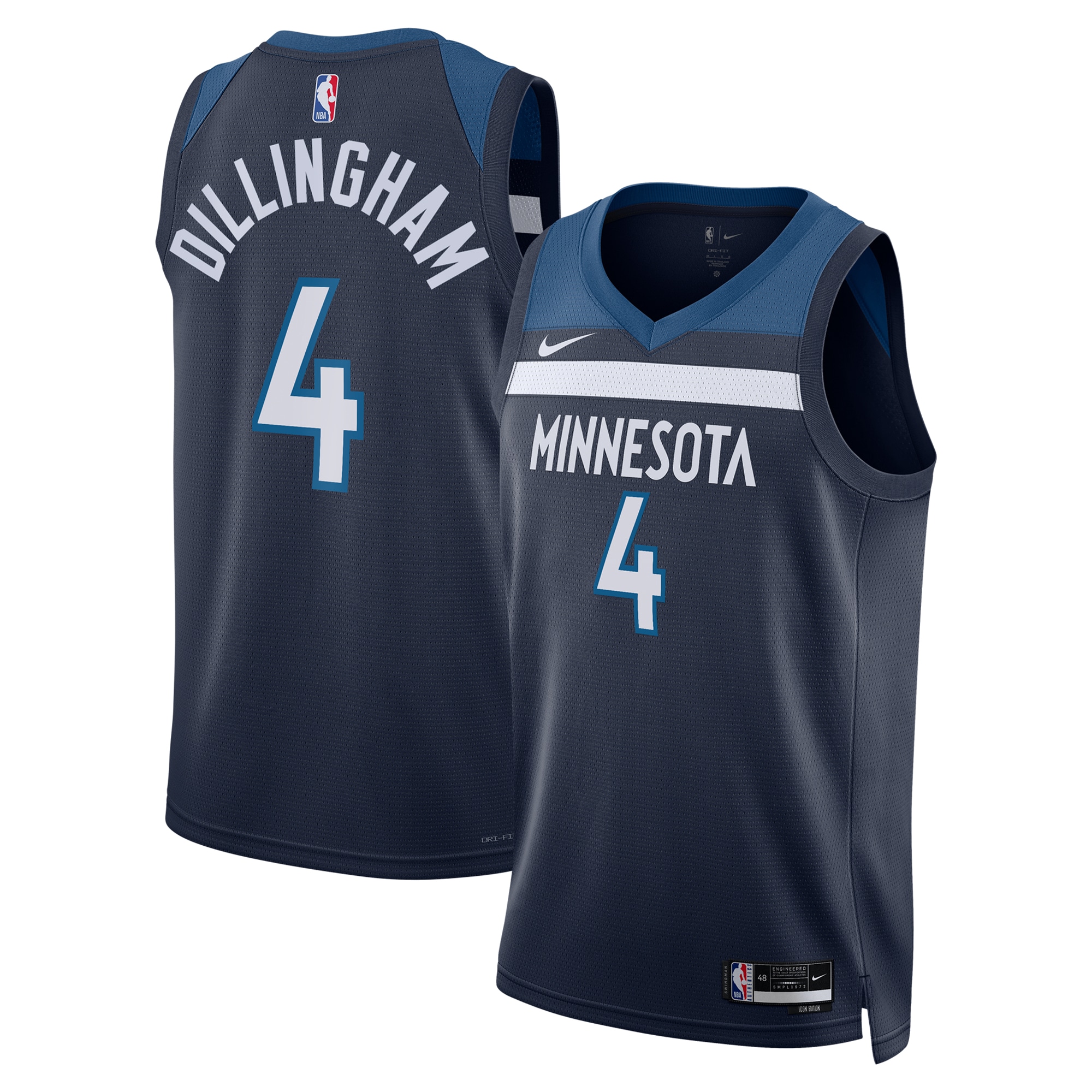 Minnesota Timberwolves Icon Swingman Navy Rob Dillingha Unisex NBA Jersey Unisex