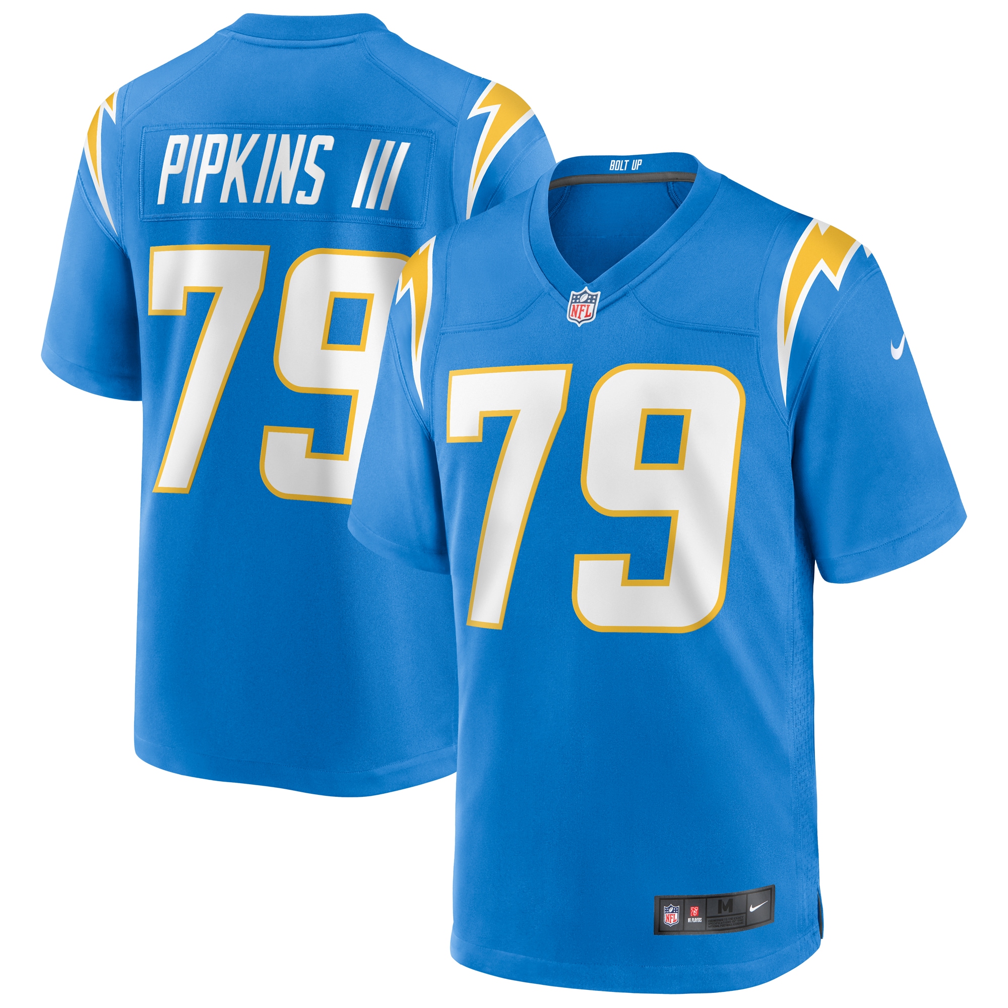 Los Angeles Chargers Trey Pipkins III Powder Blue Game NFL Jersey Men's