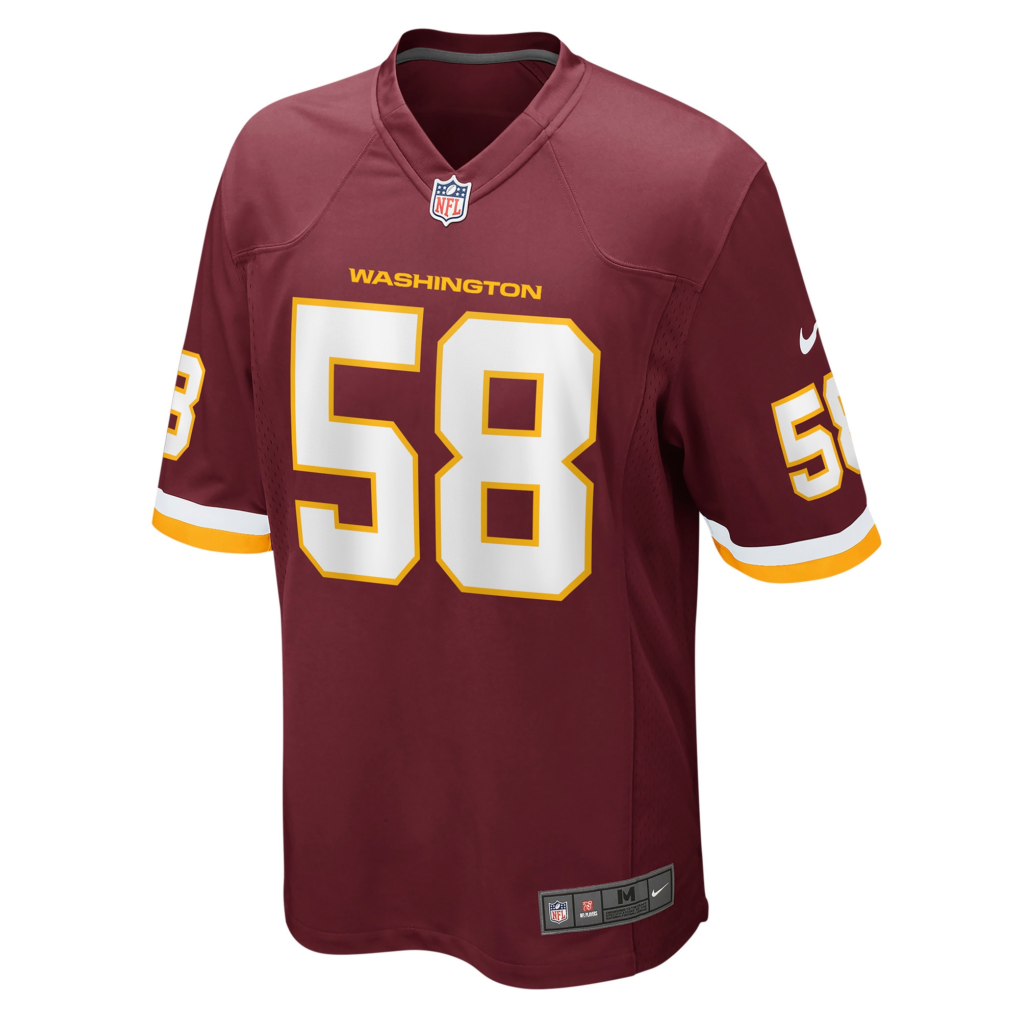 Washington Commanders Team Shaka Toney Burgundy Game NFL Jersey Men's
