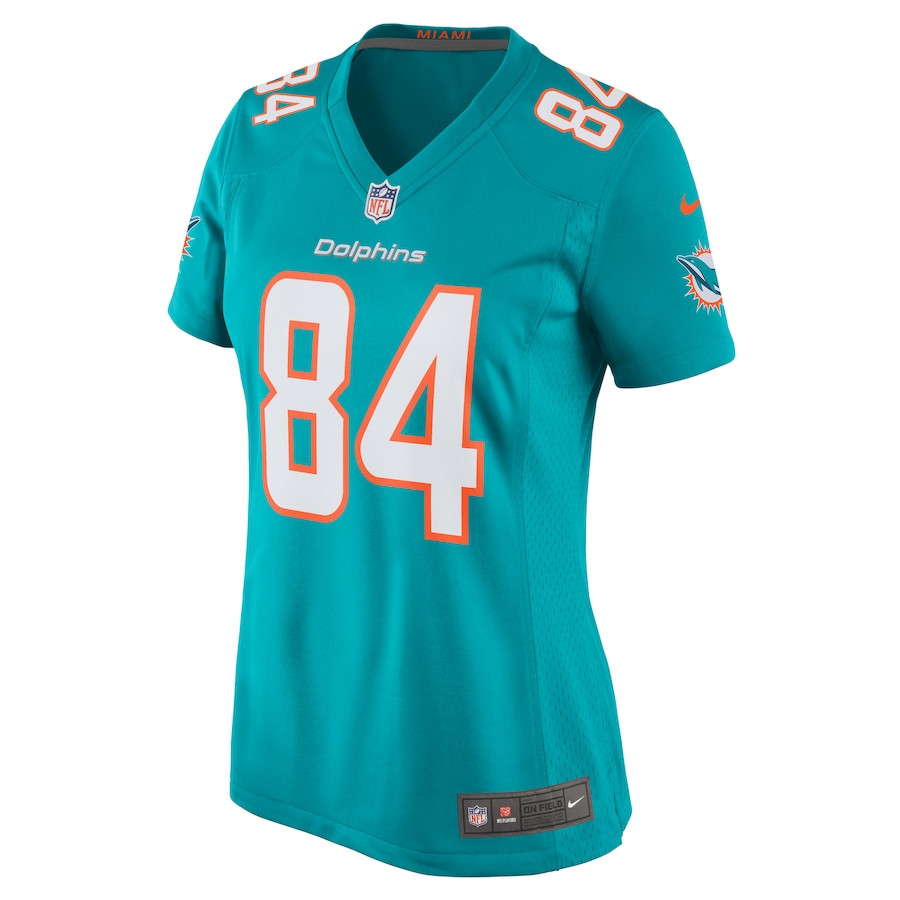 Anthony Schwartz 84 Miami Dolphins Game Aqua NFL Jersey Women's