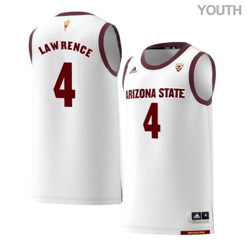 4 Kimani Lawrenc White Retro Arizona State Sun Devils NCAA Jersey Youth