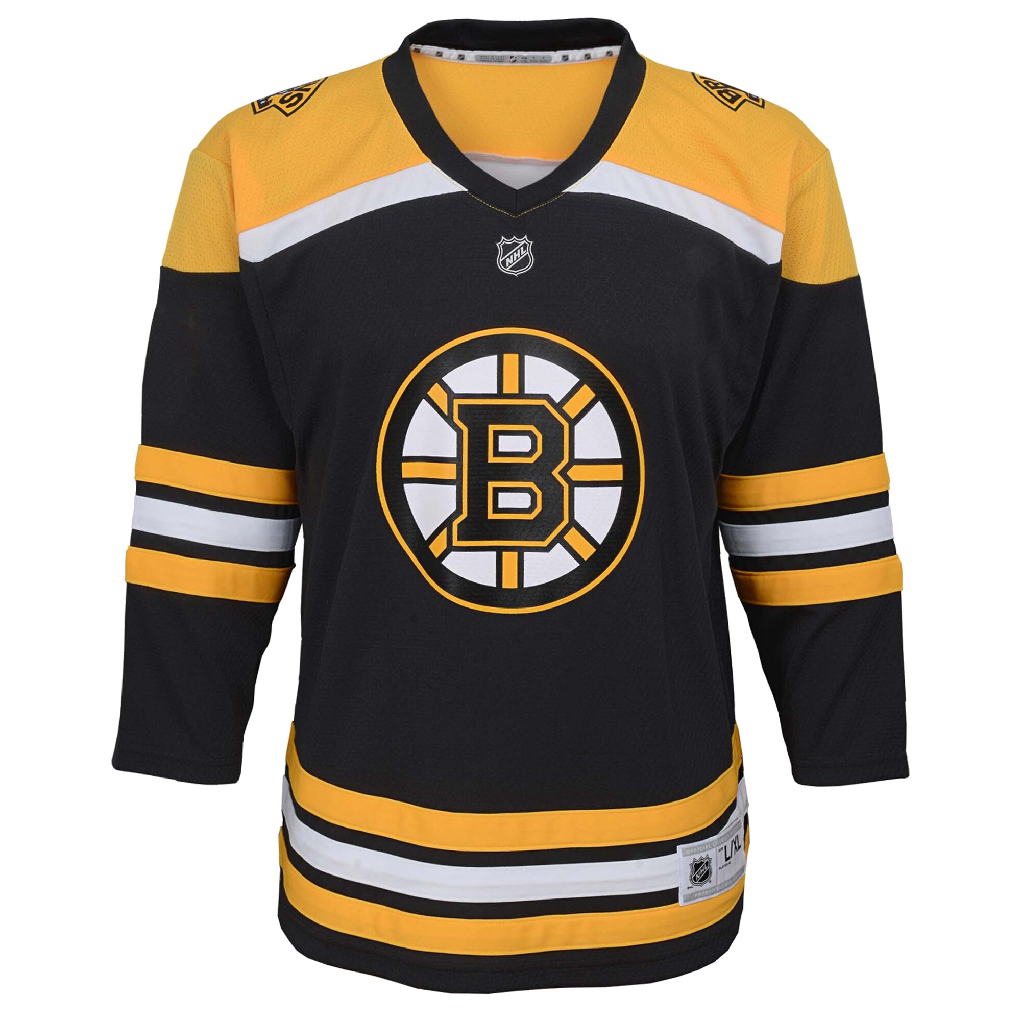 Boston Bruins Black Home Custom NHL Jersey Youth