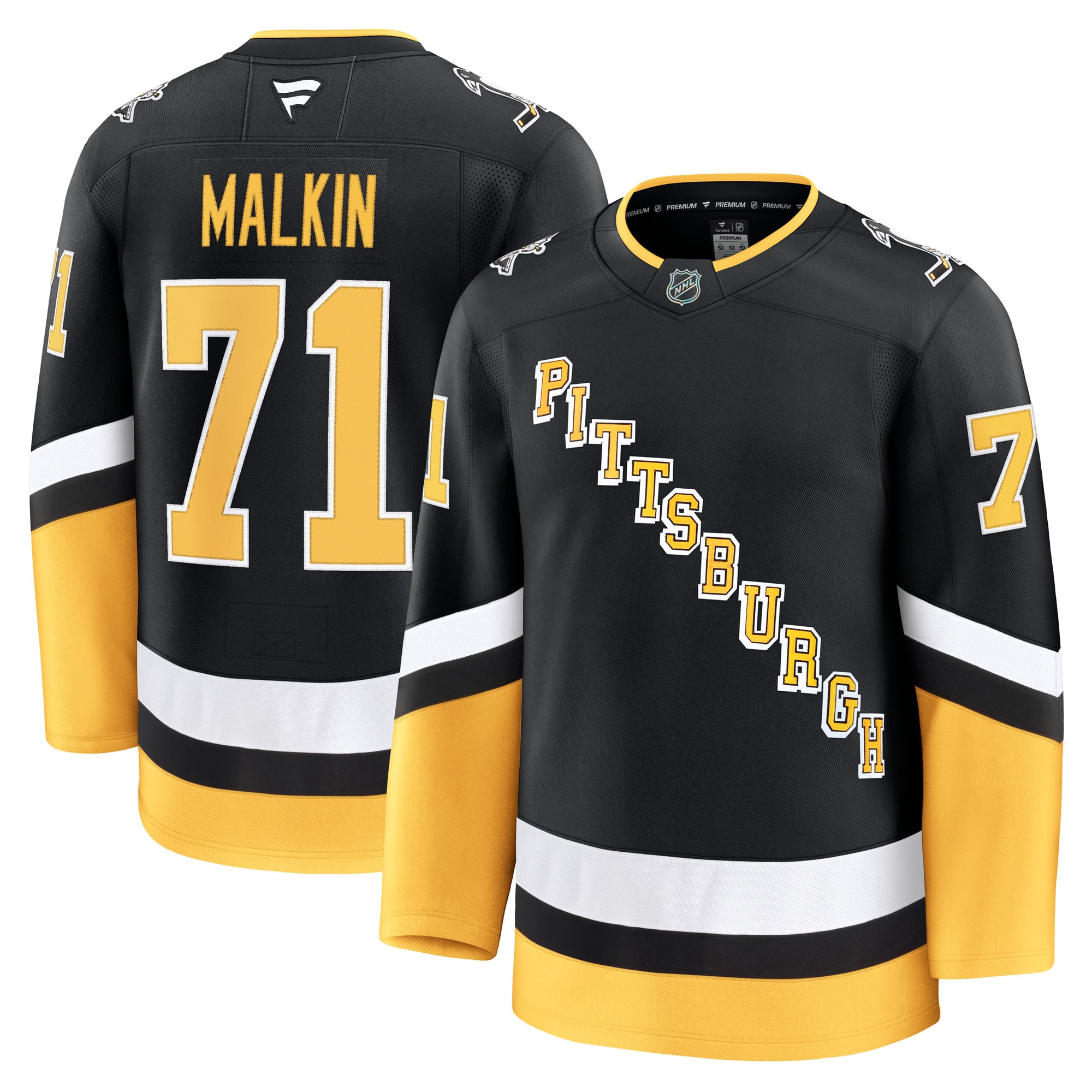 Pittsburgh Penguins Evgeni Malkin Black Alternate Premium NHL Jersey Men's