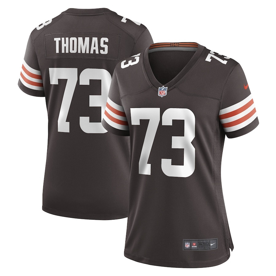 Joe Thomas 73 Cleveland Browns Retired Game Brown NFL Jersey Women's