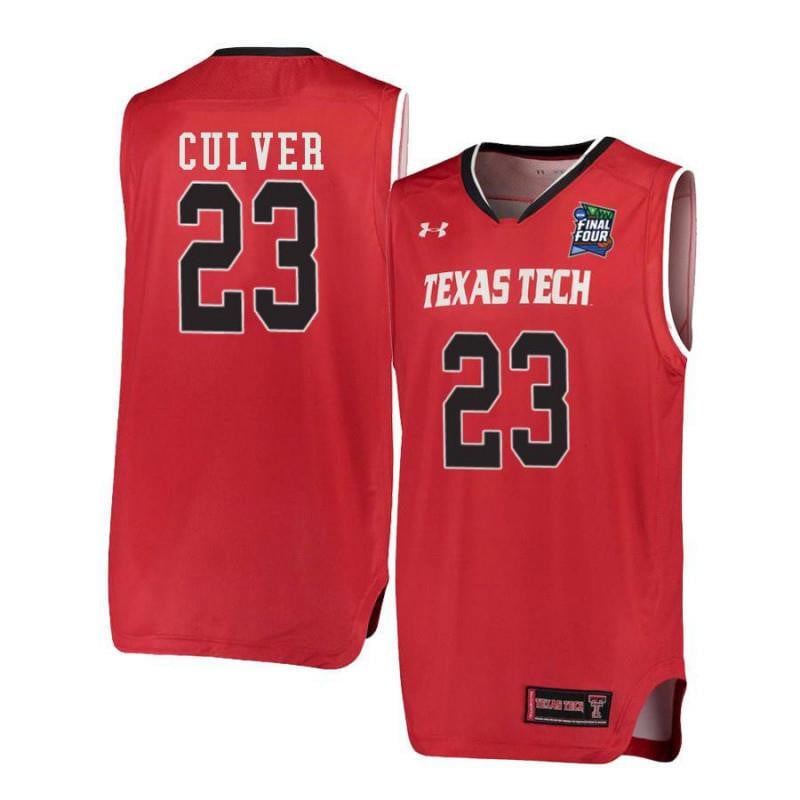 Under Armour 23 Jarrett Culver Red Texas Tech Red Raiders NCAA Jersey Men's