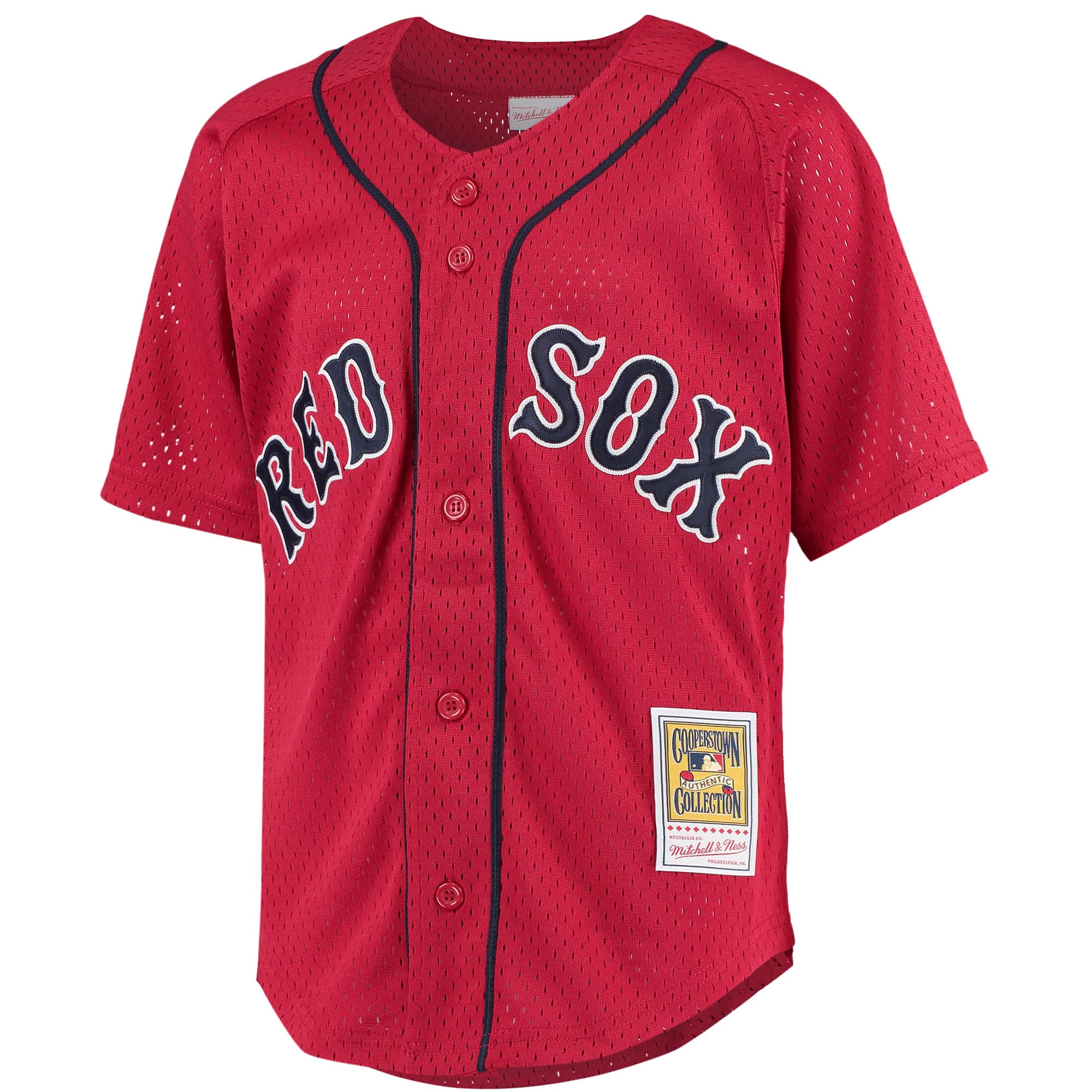 Boston Red Sox David Ortiz Mitchell Ness Red Cooperstown Collection Batting Practice MLB Jersey Youth