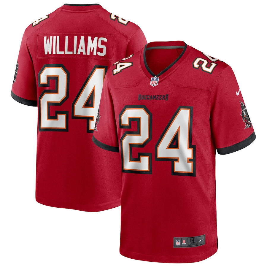 Cadillac Williams 24 Tampa Bay Buccaneers Game Retired Red NFL Jersey Men's