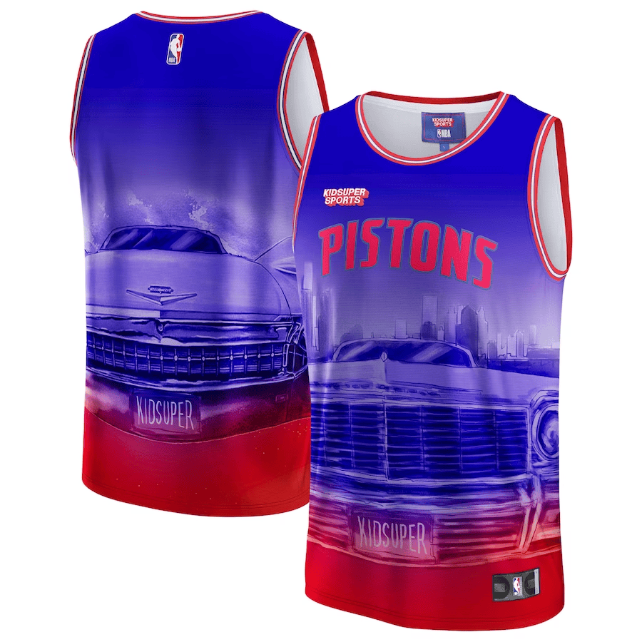 Detroit Pistons KidSuper Studio Unisex Hometown Red NBA Jersey Unisex