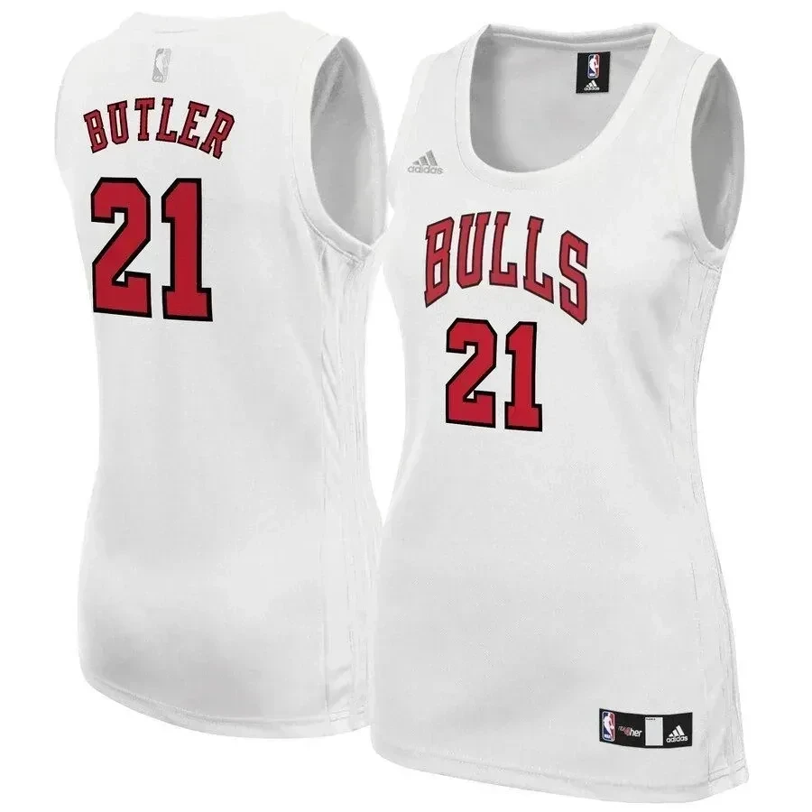Jimmy Butler Chicago Bulls Fashion White NBA Jersey Women's