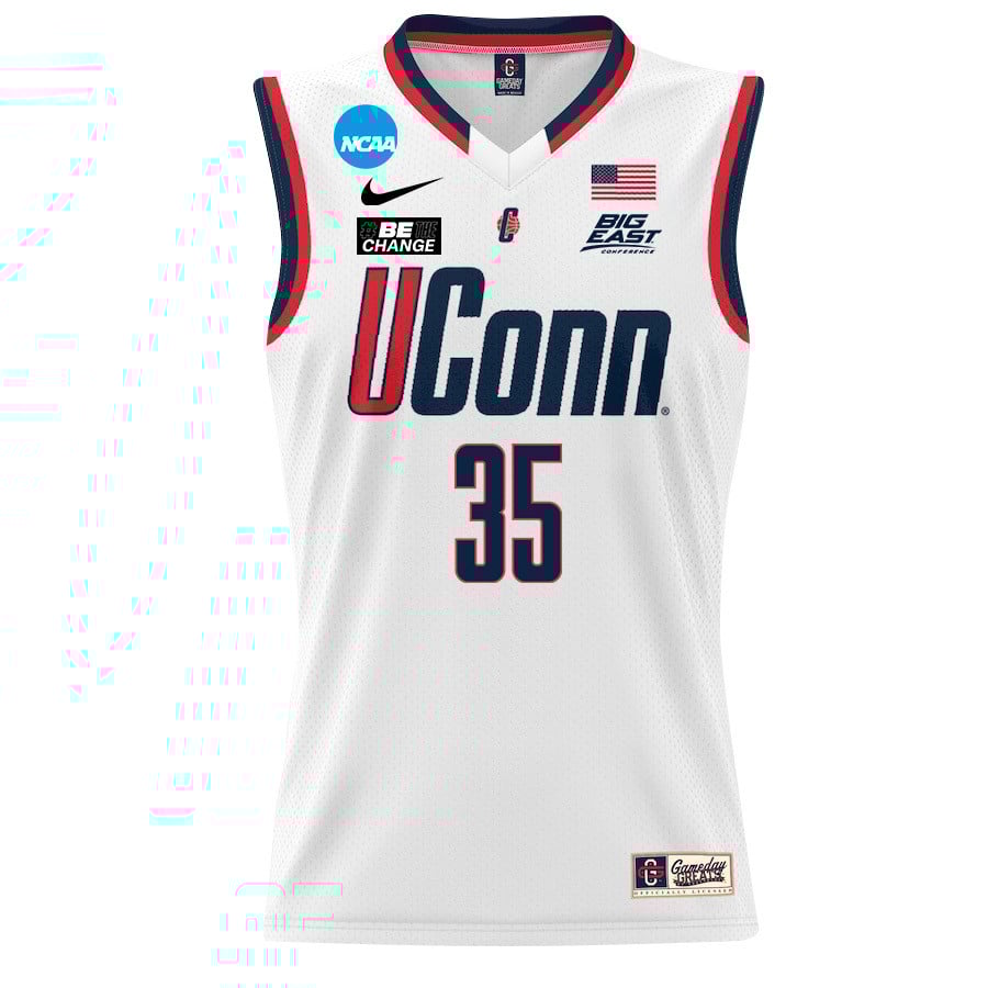 Azzi Fudd 35 UConn Huskies 2024 White Unisex NCAA Jersey Unisex