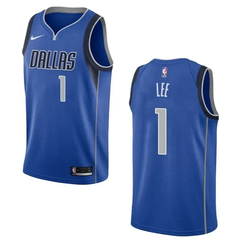 Dallas Mavericks 1 Courtney Lee Icon Swingman Blue NBA Jersey Men's