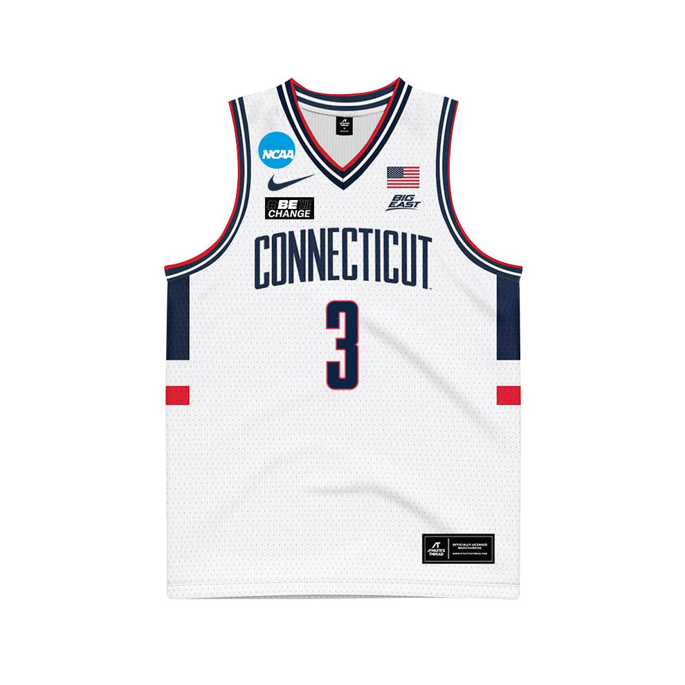 Jaylin Stewart 3 UConn Huskies 2024 White Unisex NCAA Jersey Unisex