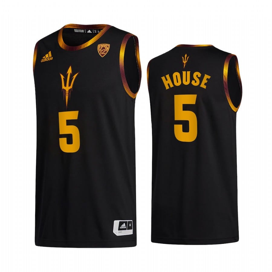 Eddie House 5 Arizona State Sun Devils Black College Alumni NCAA Jersey Men's