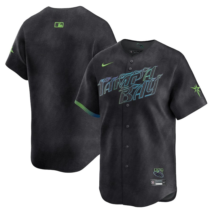 Tampa Bay Rays 2024 City Connect Limited Charcoal MLB Jersey Men's
