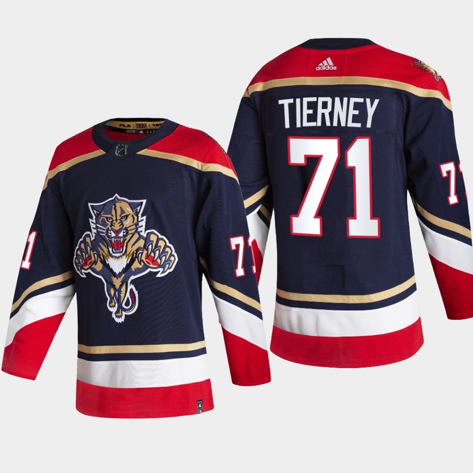 Florida Panthers Chris Tierney 71 2022 Reverse Retro Navy NHL Jersey Men's