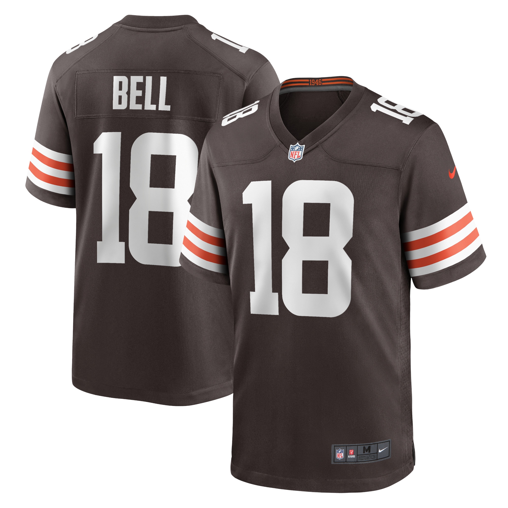 Cleveland Browns David Bell Brown Game NFL Jersey Men's